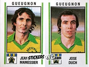 Sticker Jean-Paul Mamessier / Jose Duch - Football France 1980-1981 n. 398 - Panini