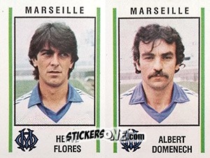 Sticker Herve Flores / Albert Domenech - Football France 1980-1981 n. 409 - Panini