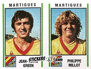Cromo Jean-Louis Green / Philippe Millot - Football France 1980-1981 n. 414 - Panini