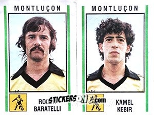 Sticker Roger Baratelli / Kamel Kebir - Football France 1980-1981 n. 421 - Panini