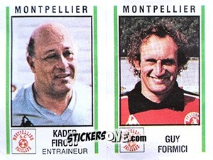 Sticker Kader Firoud / Guy Formici - Football France 1980-1981 n. 426 - Panini