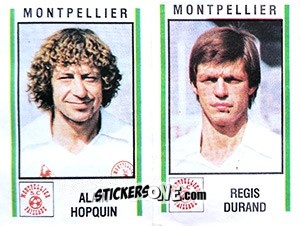 Figurina Alain Hopquin / Regis Durand - Football France 1980-1981 n. 427 - Panini