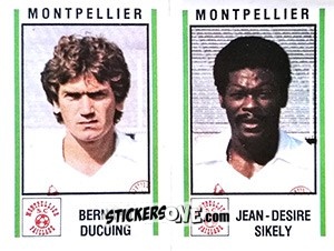 Sticker Bernard Ducuing / Jean-Desire Sikely - Football France 1980-1981 n. 430 - Panini