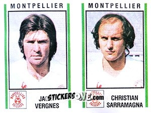 Sticker Jacky Vergnes / Christian Sarramagna - Football France 1980-1981 n. 431 - Panini