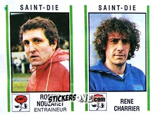 Sticker Robert Nouzaret / Rene Charrier - Football France 1980-1981 n. 433 - Panini
