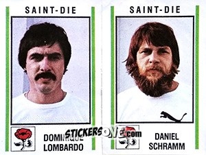 Sticker Dominique Lombardo / Daniel Schramm - Football France 1980-1981 n. 434 - Panini