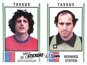 Cromo Andge Di Caro / Bernard Stepien - Football France 1980-1981 n. 439 - Panini