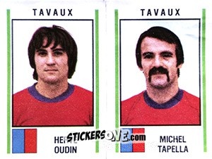 Cromo Herve Oudin / Michel Tapella - Football France 1980-1981 n. 440 - Panini
