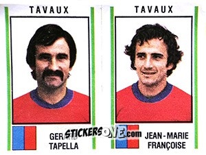 Cromo Gerard Tapella / Jean-Marie Francoise - Football France 1980-1981 n. 441 - Panini