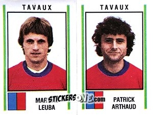 Cromo Martial Leuba / Patrick Arthaud - Football France 1980-1981 n. 442 - Panini