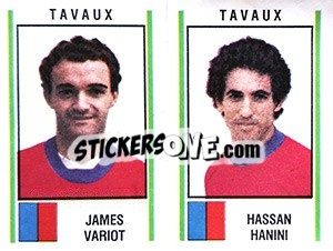 Cromo James Variot / Hassan Hanini - Football France 1980-1981 n. 443 - Panini