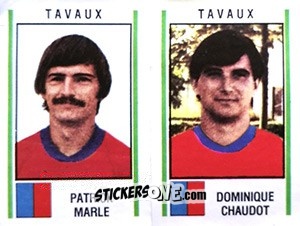 Cromo Patrick Marle / Dominique Chaudot - Football France 1980-1981 n. 444 - Panini