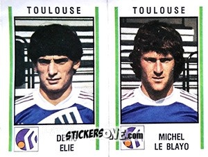 Cromo Denis Elie / Michel Le Blayo - Football France 1980-1981 n. 453 - Panini