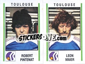Figurina Robert Pintenat / Leon Maier - Football France 1980-1981 n. 457 - Panini