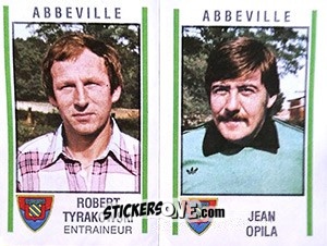 Sticker Robert Tyrakowski / Jean Opila - Football France 1980-1981 n. 459 - Panini