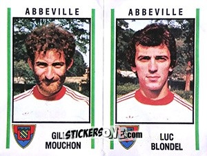 Sticker Gilles Mouchon / Luc Blondel - Football France 1980-1981 n. 461 - Panini