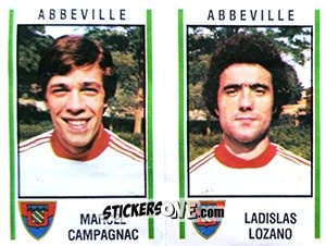 Sticker Marcel Campagnac / Ladislas Lozano - Football France 1980-1981 n. 463 - Panini