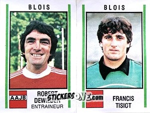 Sticker Robert Dewilder / Francis Tisoit - Football France 1980-1981 n. 465 - Panini