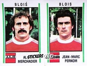 Sticker Alain Merchadier / Jean-Marc Pernom - Football France 1980-1981 n. 467 - Panini