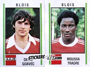Sticker Denis Goavec / Moussa Traore - Football France 1980-1981 n. 469 - Panini