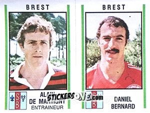 Sticker Alain De Martigny / Daniel Bernard - Football France 1980-1981 n. 472 - Panini