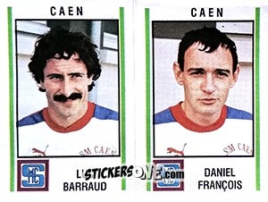Sticker Luc Barraud / Daniel Francois - Football France 1980-1981 n. 481 - Panini