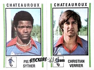 Sticker Pierre Syther / Christian Verrier - Football France 1980-1981 n. 490 - Panini