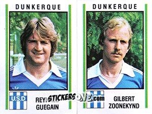 Sticker Reynald Guegain / Gilbert Zoonekynd - Football France 1980-1981 n. 494 - Panini