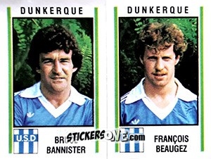 Sticker Bruce Bannister / Francois Beaugez - Football France 1980-1981 n. 496 - Panini