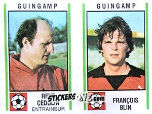 Sticker Rene Cedolin / Francois Blin - Football France 1980-1981 n. 498 - Panini