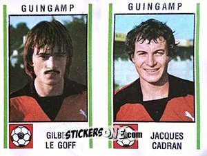Cromo Gilbert Le Goff / Jacques Cadran - Football France 1980-1981 n. 499 - Panini