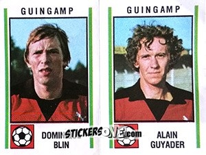 Sticker Dominique Blin / Alain Guyader - Football France 1980-1981 n. 500 - Panini