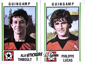 Cromo Alain Thiboult / Philippe Lucas - Football France 1980-1981 n. 502 - Panini