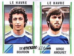 Sticker Denis Bourdon / Serge Amouret - Football France 1980-1981 n. 505 - Panini