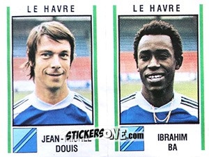 Sticker Jean-Michel Douis / Ibrahim Ba - Football France 1980-1981 n. 506 - Panini