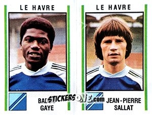 Sticker Badou Gaye / Jean-Pierre Sallat - Football France 1980-1981 n. 509 - Panini