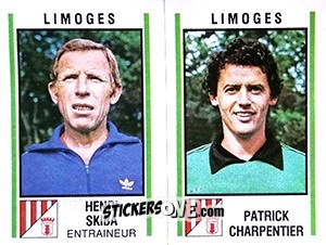 Sticker Henri Skiba / Patrick Charpentier - Football France 1980-1981 n. 511 - Panini
