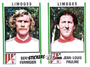 Sticker Bernard Fermigier / Jean-Louis Pauline - Football France 1980-1981 n. 513 - Panini