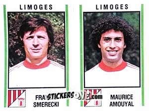 Sticker Francis Smerecki / Maurice Amouyal - Football France 1980-1981 n. 515 - Panini