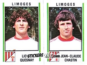 Sticker Lionel Quesnay / Jean-Claude Chastin - Football France 1980-1981 n. 516 - Panini