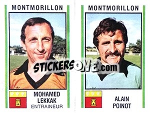 Sticker Mohamed Lekkak / Alain Poinot - Football France 1980-1981 n. 517 - Panini