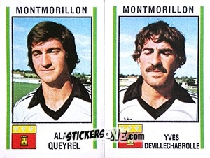 Figurina Alain Queyrel / Yves Devillechabrolle - Football France 1980-1981 n. 522 - Panini