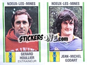 Sticker Gerard Houllier / Jean-Michel Godart - Football France 1980-1981 n. 524 - Panini