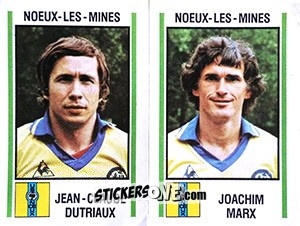 Sticker Jean-Claude Dutriaux / Joachim Marx - Football France 1980-1981 n. 528 - Panini