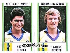 Sticker Hector Resola / Patrick Gosset - Football France 1980-1981 n. 529 - Panini