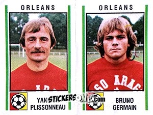 Figurina Yannick Plissonneau / Bruno Germain - Football France 1980-1981 n. 532 - Panini