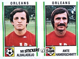 Sticker Michel Albaladejo / Ante Hamerschmitt - Football France 1980-1981 n. 533 - Panini