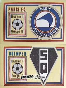 Sticker Ecusson Paris F.C. / Stade Quimperois - Football France 1980-1981 n. 536 - Panini