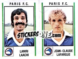 Figurina Lamri Laachi / Jean-Claude Lafargue - Football France 1980-1981 n. 538 - Panini