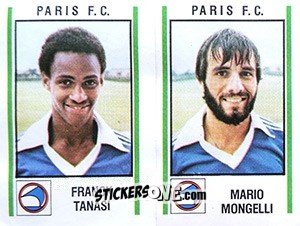 Sticker Franck Tanasi / Mario Mongelli - Football France 1980-1981 n. 541 - Panini